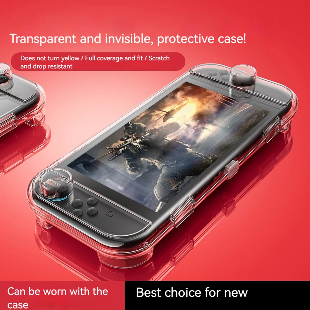 Clear Storage Case Holds 12 Game Cards Hard Shell Case Game Console Cover Slim Carrying Case for Nintendo for Switch 2