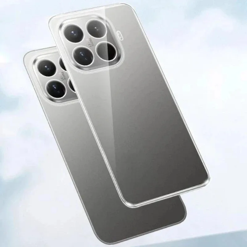 Transparent TPU Phone Case - Clear Liquid Silicone Soft Cover Protective Back Shell