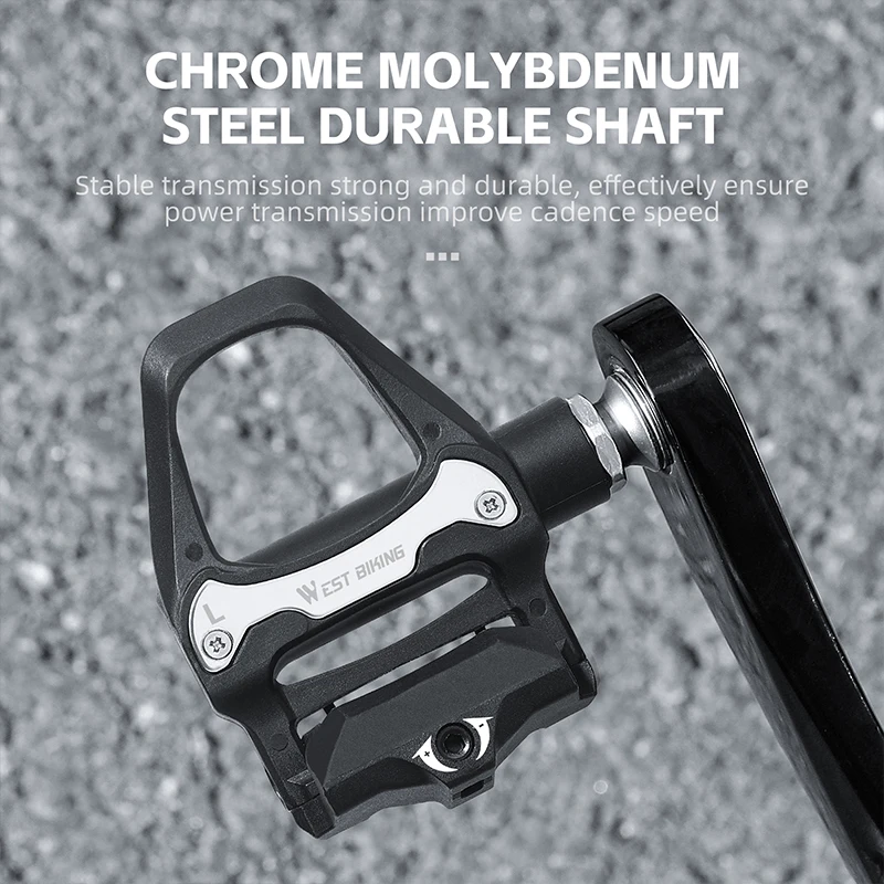 WEST BIKING Self Locking Bicycle Pedal Professional SPD System Road Bike Pedal With Cleat Ultralight DU Bearing Bike Accessories