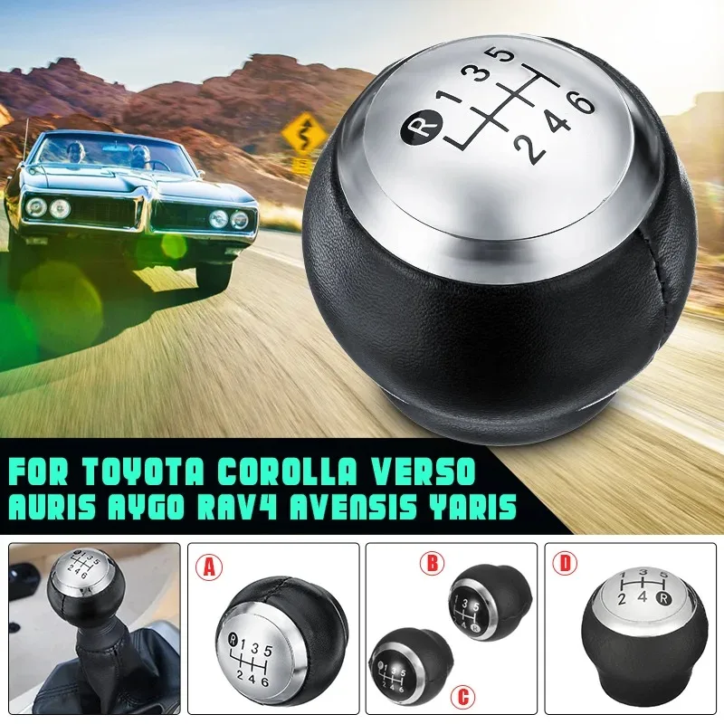 5 6 Speed for Toyota Corolla 1.8MT Yaris Verso Auris Rav4 Urban Cruiser Avensis Manual Car Shifter Gear Stick Shift Knob