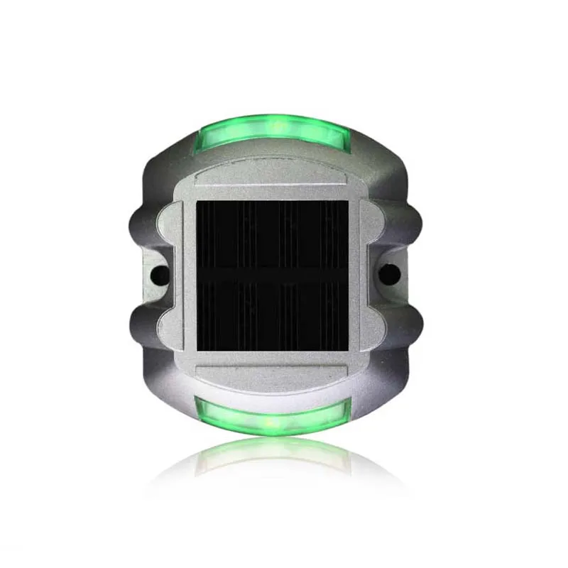 Solar Ground Lights Blue LED Waterproof Horseshoe Design Solar Energy Road Stud Light