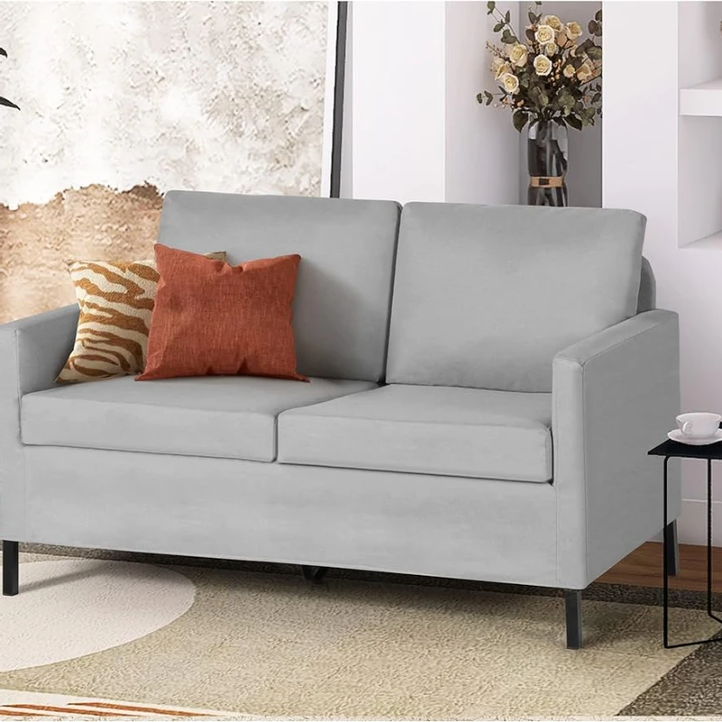 Fabric Modern Small Loveseat Sofa Couch for Living Room, 51