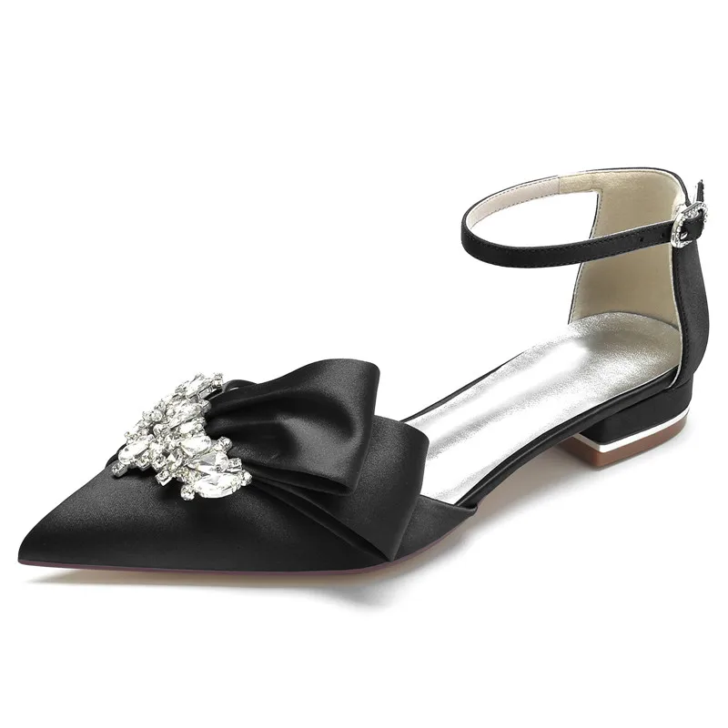 EICOFF Vrouwen Pointed Toe Parel Bridal Flats voor Bruid
