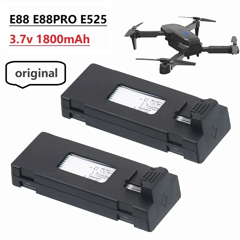 For E88 E88PRO Ls-E525 E525 PRO 2/5/10Pcs 3.7V 1800Mah RC Drone Battery Accessory Mini Uav Drone Battery Special 1800mAh Rc Part