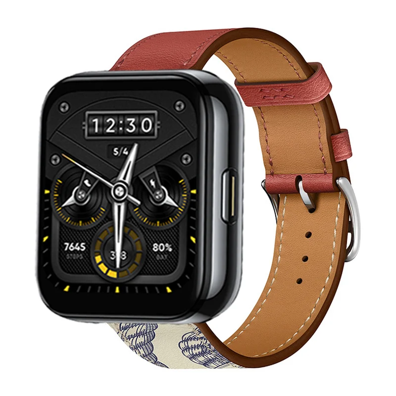Premium Leather Strap for Smartwatch - Elegant Replacement Wristband Bracelet