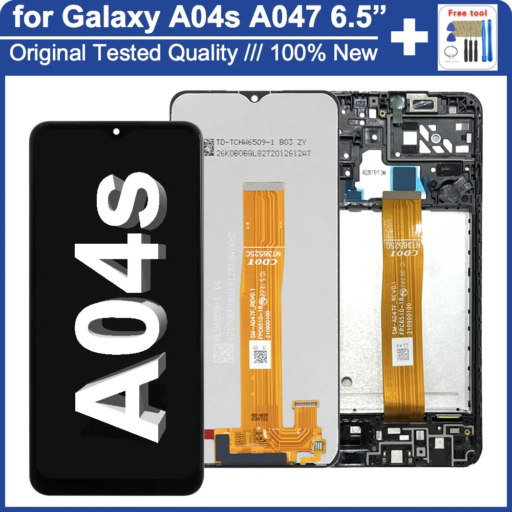 100-New-LCD-for-Samsung-Galaxy-A04S-A047F-LCD-Display-Touch-Screen ...