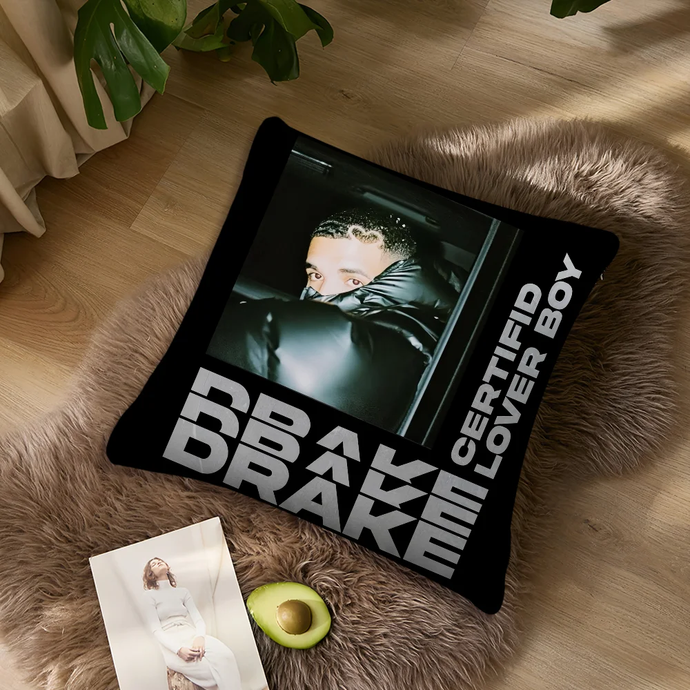 래퍼 D-Drake 모든 개용 베개 케이스 소파, 거실, 침실, 머리판, 등받이 쿠션, 사각 쿠션, 낮잠 시간