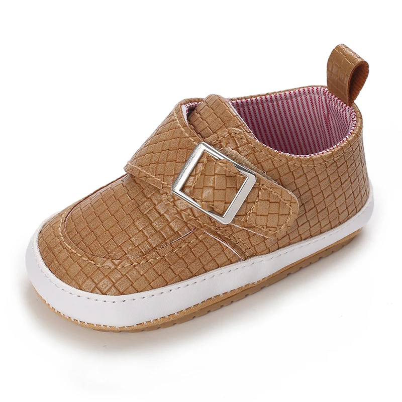 Newborn Soft Soles Brown Girl  Boy Shoes Non-Slip Rubber Soles Cute Big Bow Princess Shoes Breathable Leather Baby Walking Shoes 4