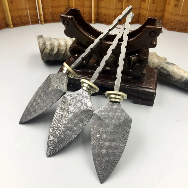 Damascus Steel Knife Puer Tea Knife Chinese Handmade DIY Solid Wood Tea Ceremony Accessories