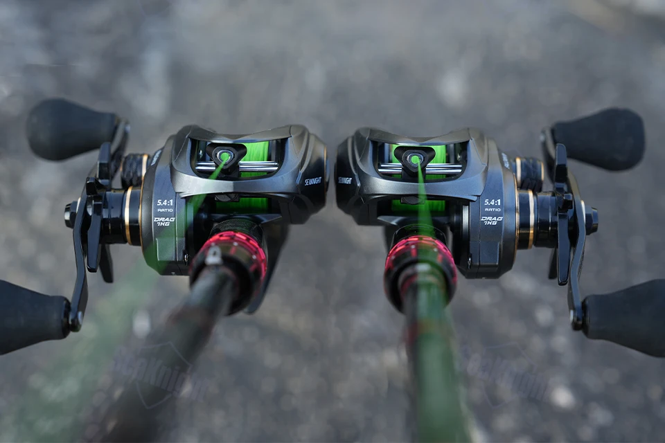 SeaKnight Brand FALCAN IV 5.4:1 185g Leichte Baitcasting-Angelrolle mit Kohlefaser-Bremse und Messinggetriebe – Leistungsstarke Angelrolle – Detail 11
