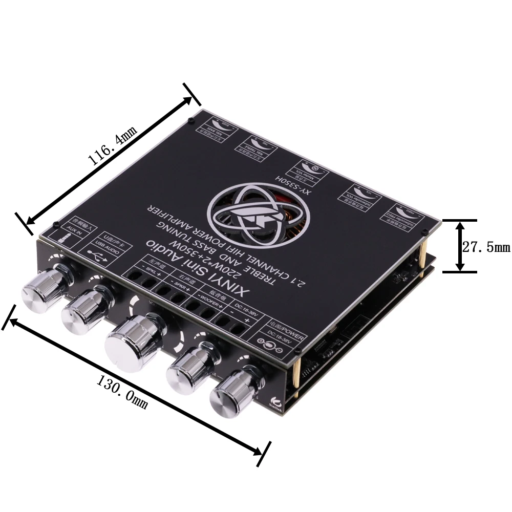 XY-S350H 2.1 Channel TPA3251 Bluetooth Power Amplifier Board