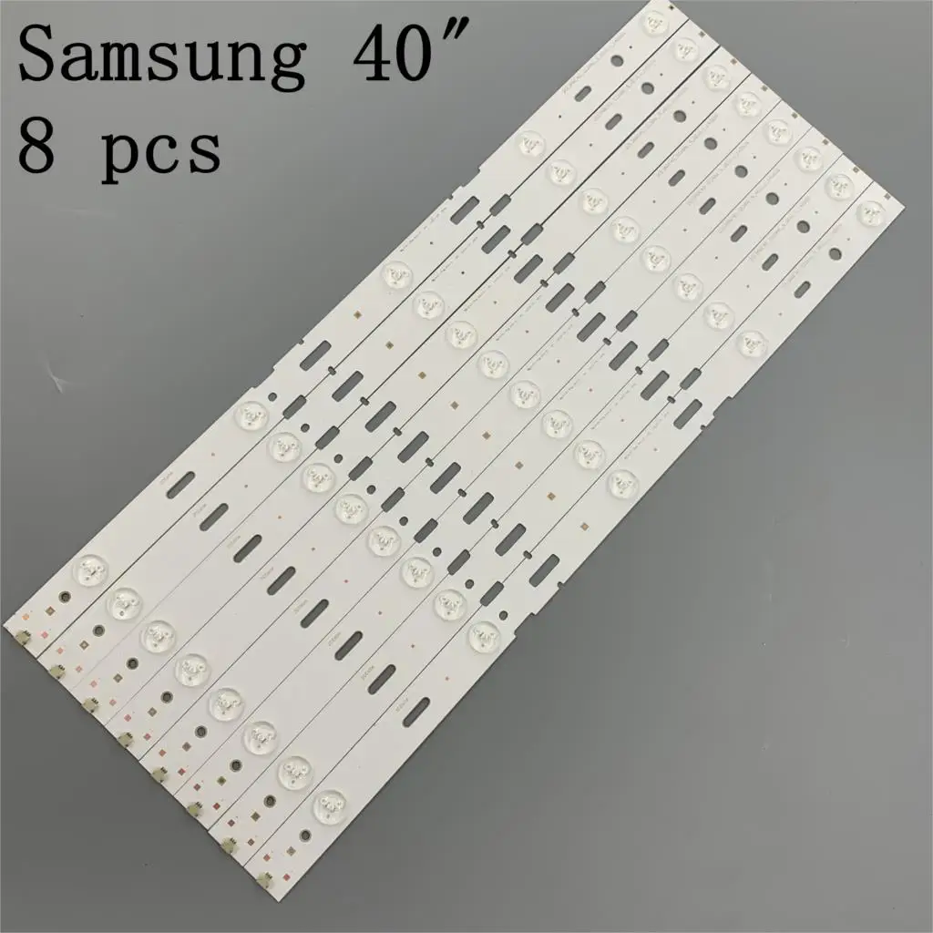 8pcs x 40 inch LED Backlight Strip for TV 40VLE6520BL SAMSUNG_2013ARC40_3228N1 40-LB-M520 40VLE4421BF 5-LEDs 428mm