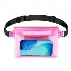 Waterproof Phone Pouch for Water Sports and Outdoor Activities (Pink)