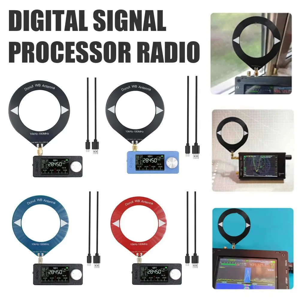 ATS-mini SI4732 0.5-108MHz Radio 1.9" IPS Screen Pocket SSB Radio With Antenna FM/AM All Band ESP32 Receiver