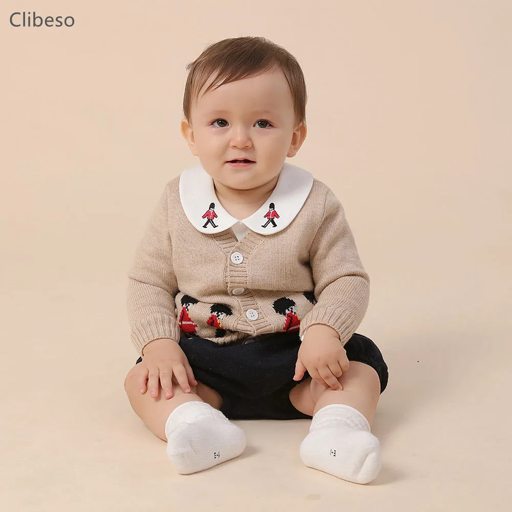 Sweater Coat Toddler Baby Boys Newborn Autumn Knitted Cardigan Spring Kid Cartton Knitting Outwear Children Baby Boy Clothes knit sweater