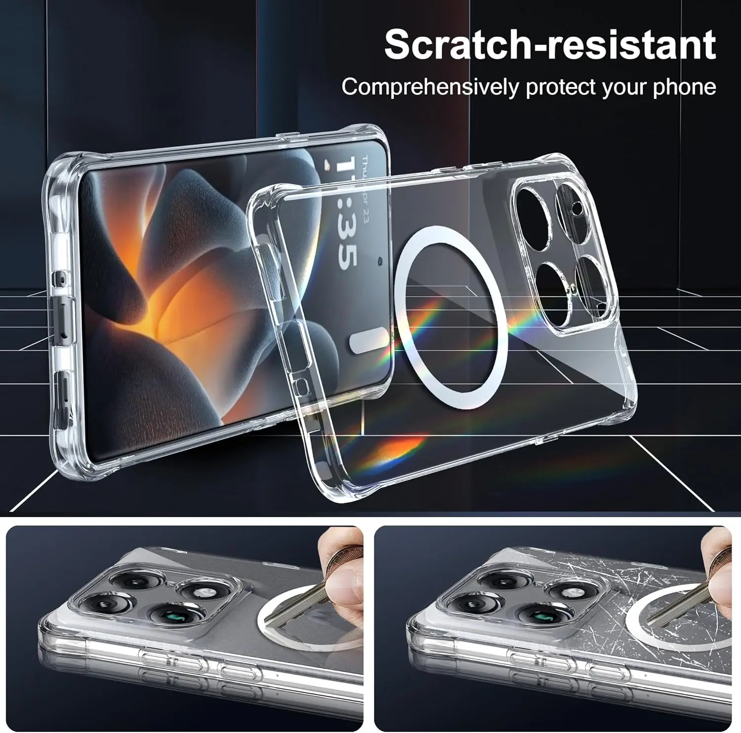Reinforced Corners Soft TPU Wireless Charging Phone Case