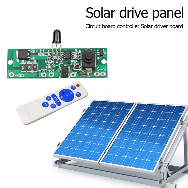 Long Light Solar Powered Light Lamp Panel w/ Remote Control Circuit Panel Board 4