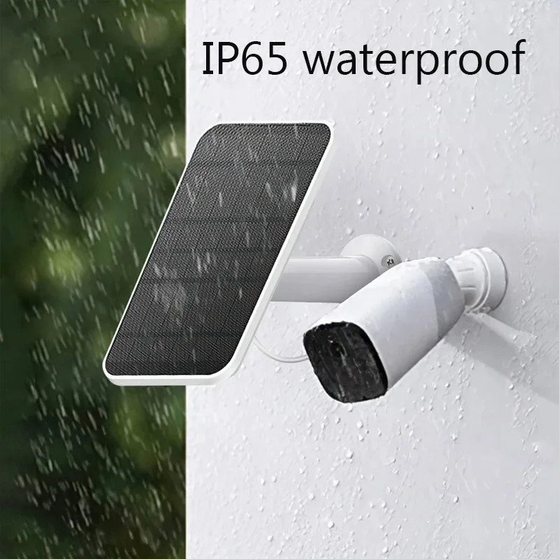 3W 6V Solar Panel Type-C Solar Panels Outdoor Solar Cells Chargerfor Security Camera/Doorbell/Small Electronic Devices