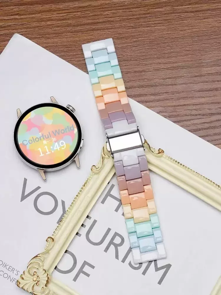 Versatile Resin Strap for Smartwatches - 20mm/22mm Band