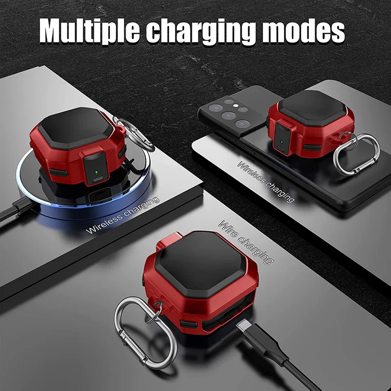 Luxury Earphone Case For Samsung Galaxy Buds Pro Live 2 Case Switch Buckle Armor Cover For Galaxy Buds 2 Live Pro Earpods Fundas