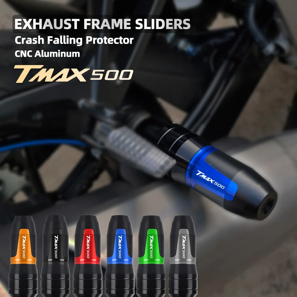 

For YAMAHA TMAX 500 T-Max 500 2008 2009 2012 2015 2016 2017 2018 accessories Exhaust Frame Sliders Crash Pads Falling Protector