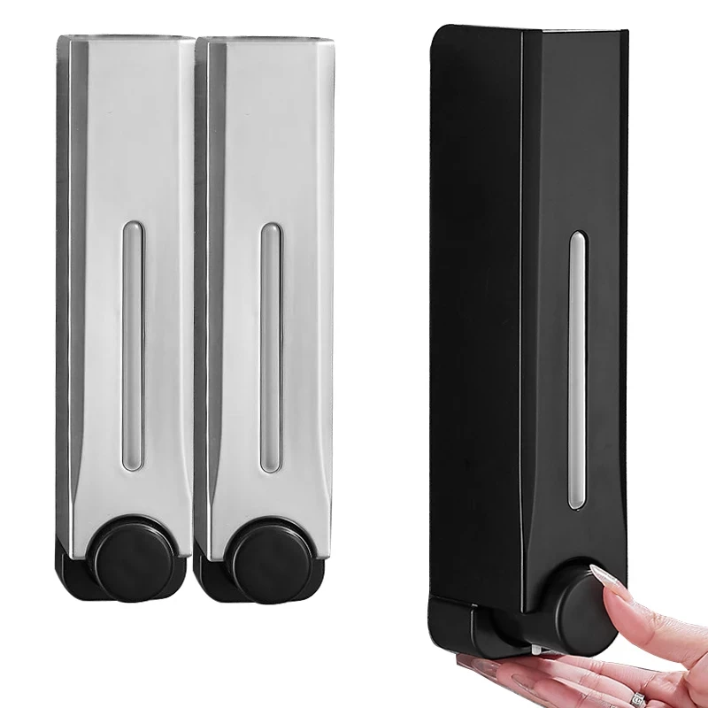 ZAOQI 500ML Soap Dispenser Wall Mounted Shower Soap Dispenser Shower Gel Detergent Dispenser for Bathroom Accessories DropShip 3
