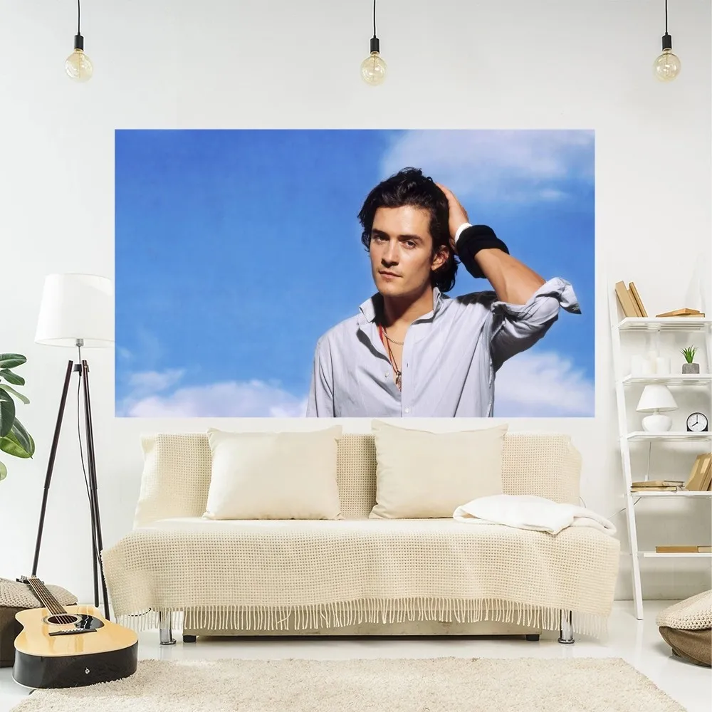 

Большой гобелен Orlando Bloom с принтом, настенные гобелены в стиле хиппи, настенное украшение в богемном стиле, декор для комнаты, искусство