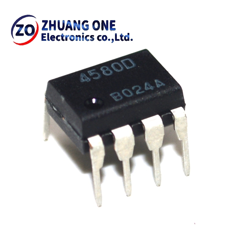 (10piece)100% New NJM4580D JRC4580D JRC 4580D DIP-8 Chipset