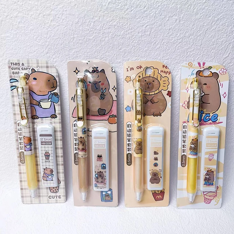 Juego De Papelería Kawaii Capybara, Pegatinas Para Bolígrafos, Cuaderno