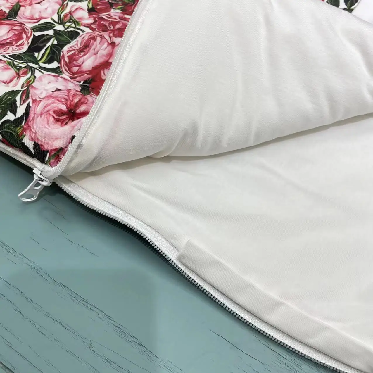 New autumn and winter flower print children's duvet cotton children's sleeping bag
