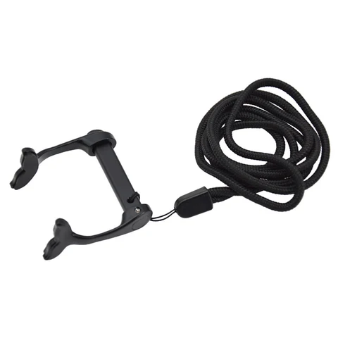Nonslip Diving Nose Clip Aluminum Alloy Swimming Nose Clip with Anti-Lost Rope for Freediving Snorkeling Spearfishing