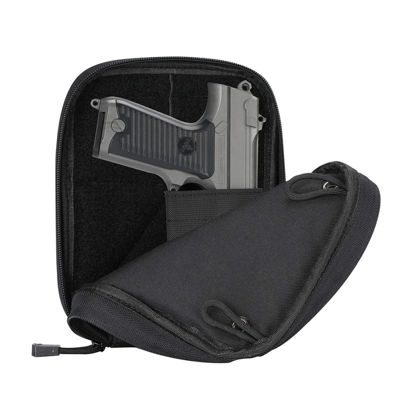 

Tactical Concealed Gun Pouch Pistol Gun Bag Multipurpose Carry Pistol Holster Fanny Pack Waist Bag for Handgun with Belt Loops