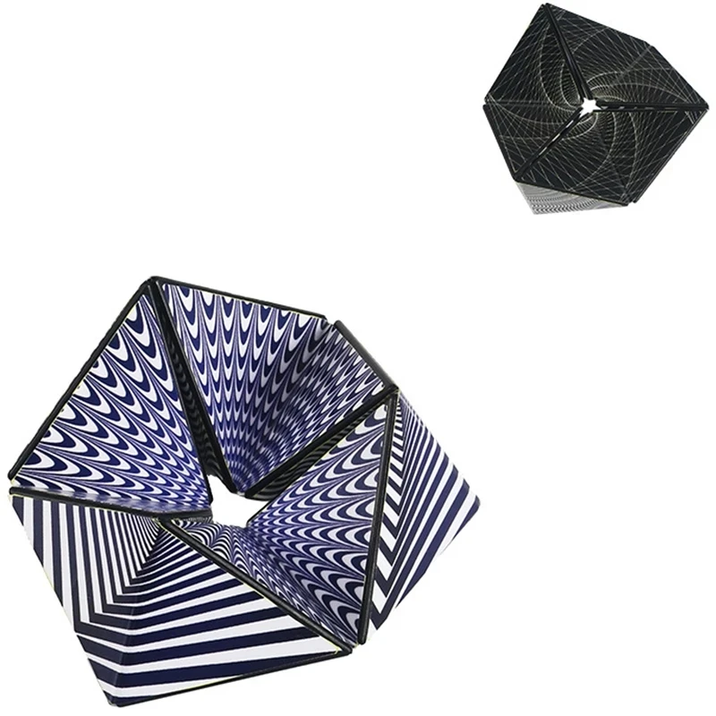 

Variety Changeable Magnetic Magic Cube Anti Stress 3D Office Hand Flip Puzzle Stress Reliever Autism Collection Children Toys