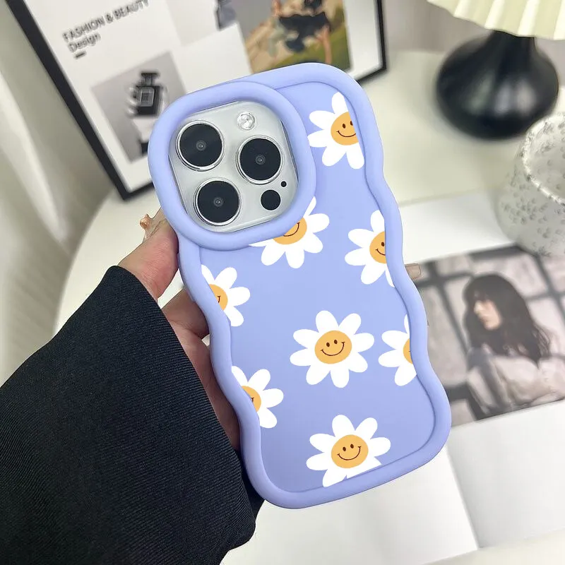 Daisy Flowers Candy Color Soft Phone Case Cover