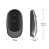 Xiaomi Wireless Mouse Rechargeable Mouse Gamer Dual Mode Bluetooth-compatible 2.4G USB Mute Mice For Laptop Tablet Macbook Mause 6