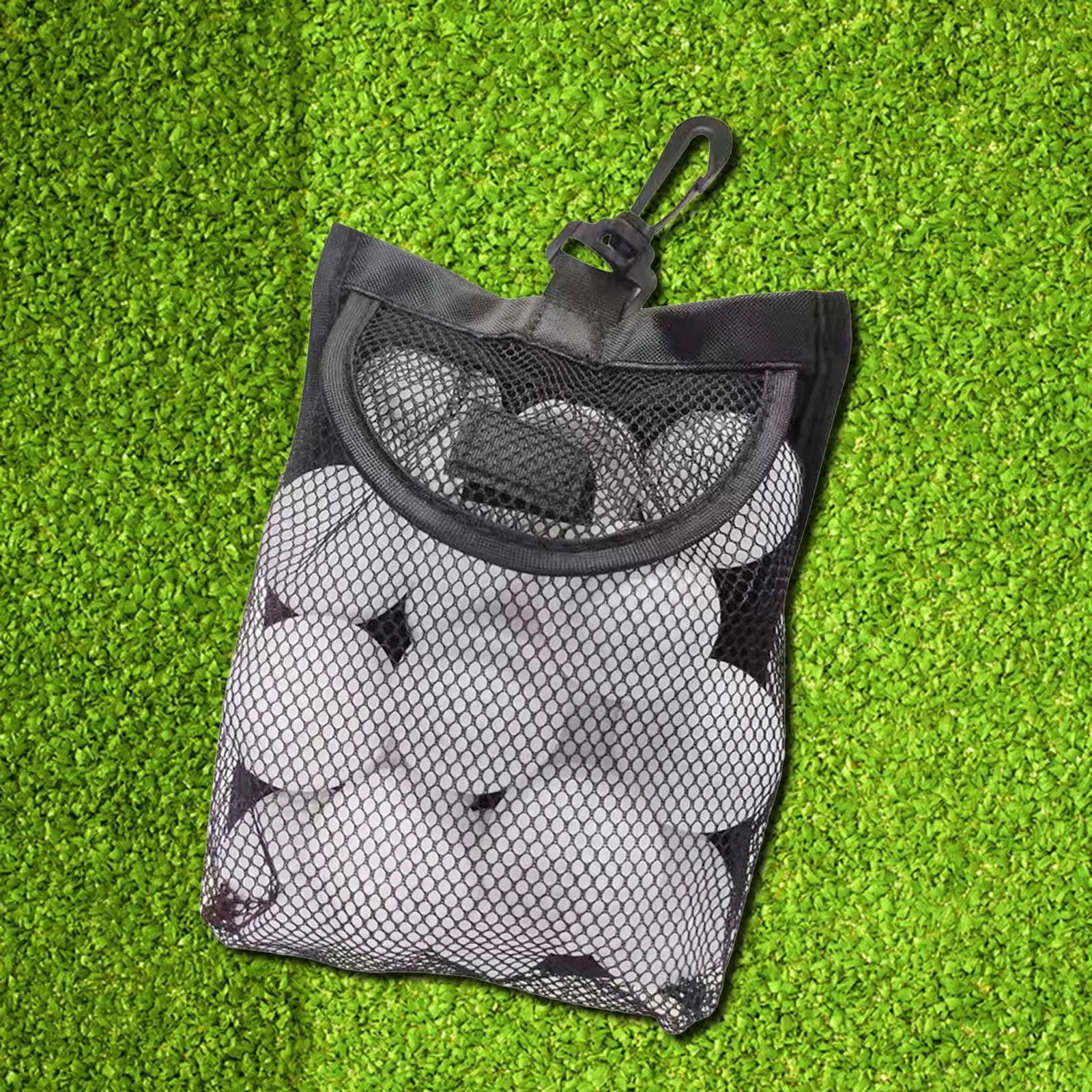 Golf Ball Bag Net Bag Mesh Bag Golf Ball Storage Bag for Gym Sports Tennis Balls