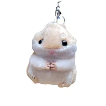 

Little Hamster Plushie Keychain Plush Cute Toys Kawaii Clothes Car Accessories Student Bag Handbag Gift Stitch Peluche for Girls
