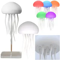 Creative Jellyfish Light Voice Control Type-C Charging Cute Jellyfish Bedside Lamp Flexible Tentacles for Holiday Children Gifts 5