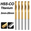 HSS-CO Cobalt Chucking Machine Reamer with TiAN Plated H7 Spiral Helical Straight Shank Reamer 3-20mm for Stainless Steel Metal 1