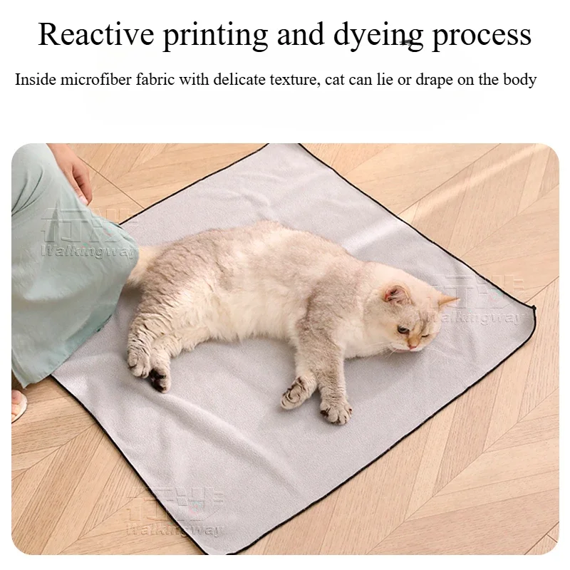 Pet Parcel Cloth Feeding Medicine Wrapping Cat Magic Cloth Anti-scratch and Anti-escape Camera Self-adhesive Makeup Bag