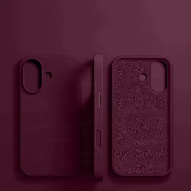 Enhanced Magnetic Liquid Silicone Phone Case with Wireless Charging Compatibility