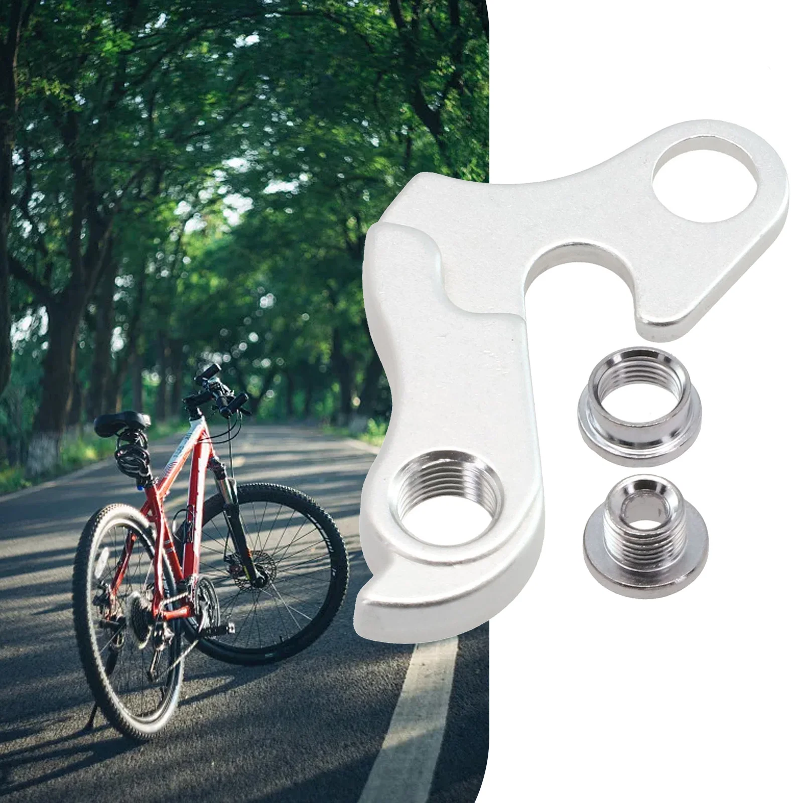 

1 Rear Derailleur Gear Hanger Aluminum Alloy Cycling Accessories Silver For Carrera For Vulcan For Vengeance For Kraken