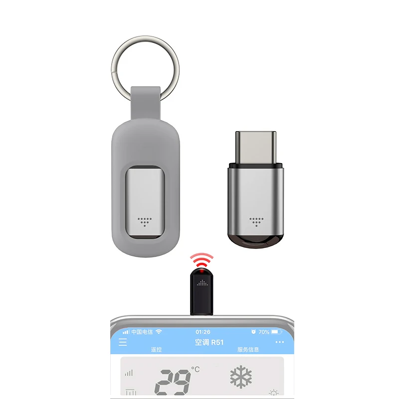 

Universal IR Type-C Receiver for TV Air Conditioner Smart Mobile Phone Remote Control Portable