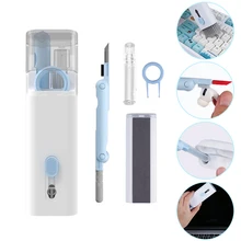  7-in-1 Computer Keyboard Cleaner Brush Kit Bluetooth Earphone Cleaning Pen For Airpods 3 Pro Headset Cleaning Tool Keycap Puller 