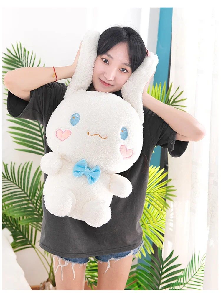 새로운 25cm 산리오 애니메이션 귀여운 시나몬롤 슈퍼 소프트 플러시 PP 코튼 소녀 소파 베개  수면 장난감 어린이 생일 선물