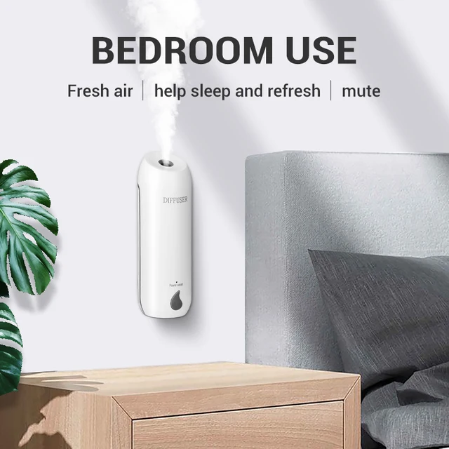 Wall Mounted Aroma Diffuser 3 Modes Essential Oil Diffuser Rechargeable Ultrasonic Atomization Aromatherapy Humidifier Home 4