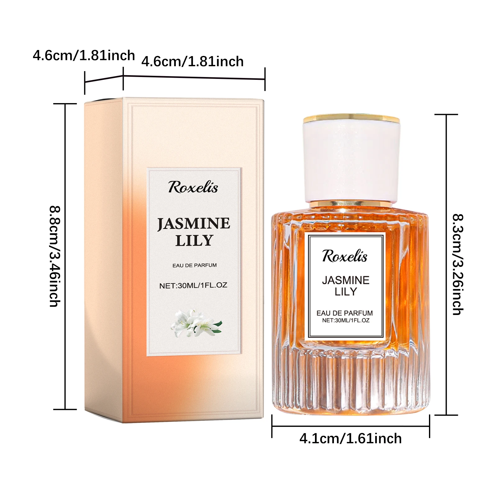 Roxelis Lily Women's Pheromone perfume Wrist, Ear, Neck, Natural and Lasting Fragrance, Exquisite and Elegant, Feminine Charm