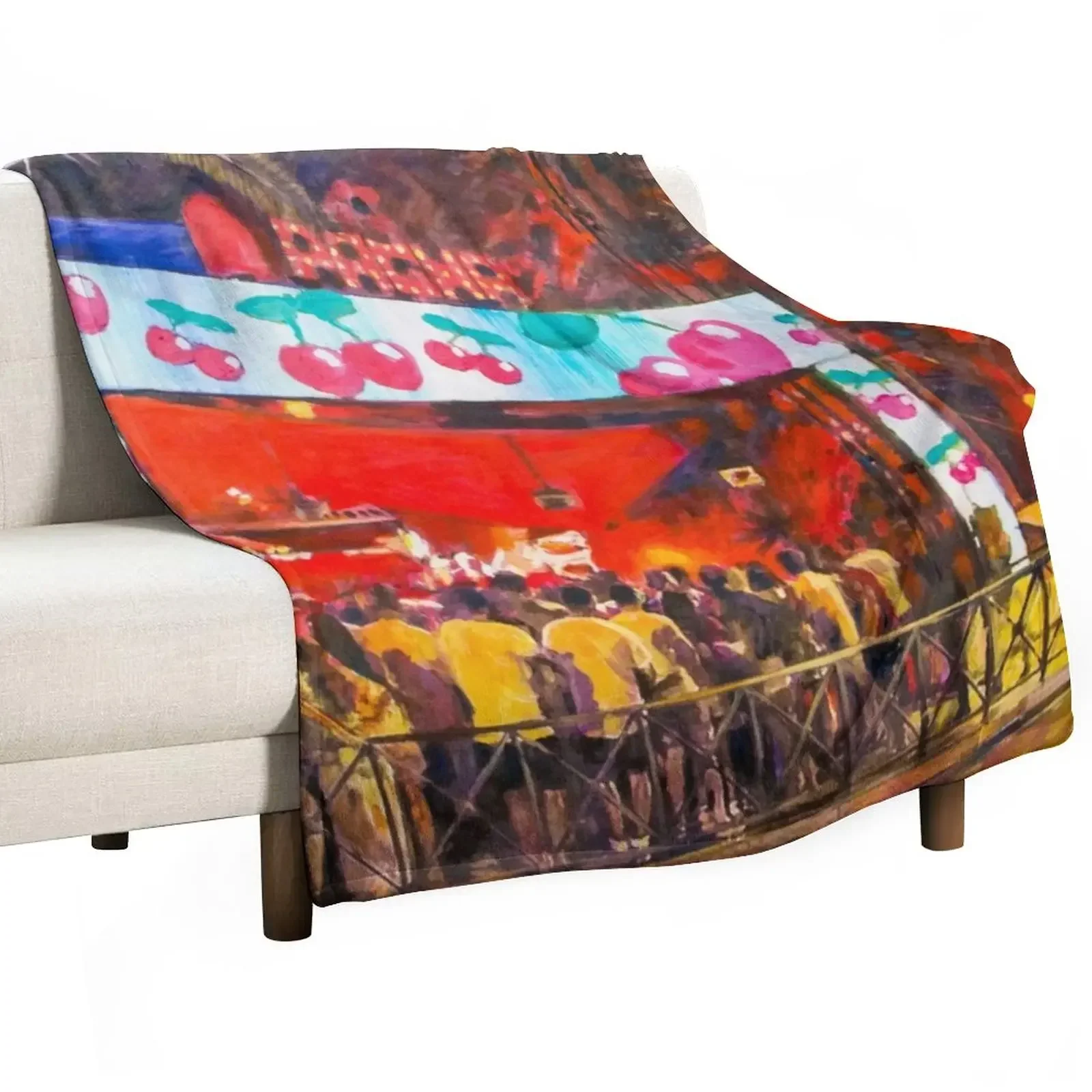 

Pacha Nightclub, Ibiza Throw Blanket Decorative Beds Flannel Nap Soft Big Blankets