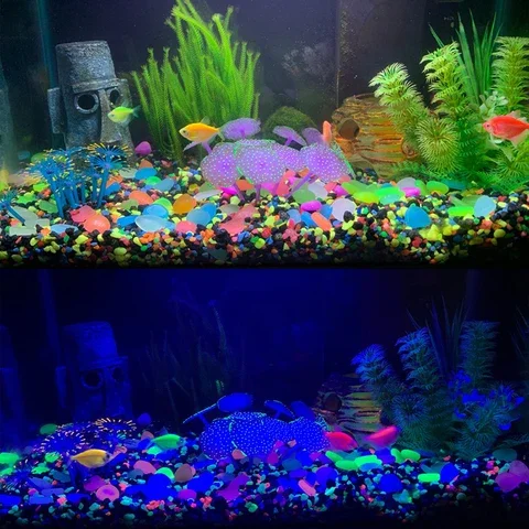 

25/50pcs Luminous Stones Glow in the Dark Pebbles Rocks for Garden Path Walkways Patio Lawn Yard Decor Glow Stones