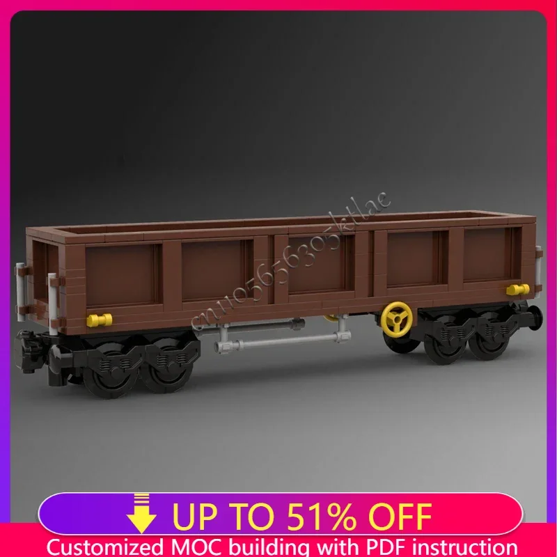 NEUE 141PCS MOC Stadt Offenen Kohle Wagon Auto Tank Zug Modell DIY Kreative Ideen Technologie Kind Spielzeug Montage Puzzle geburtstag Geschenk